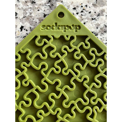 Sodapup Lickmat Jigsaw Large – Green