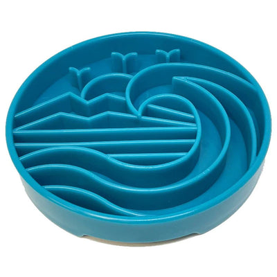 Sodapup Baja Design Shallow Slow Feeder Bowl – Blue