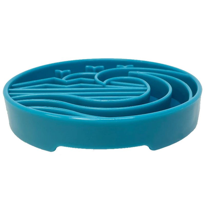 Sodapup Baja Design Shallow Slow Feeder Bowl – Blue