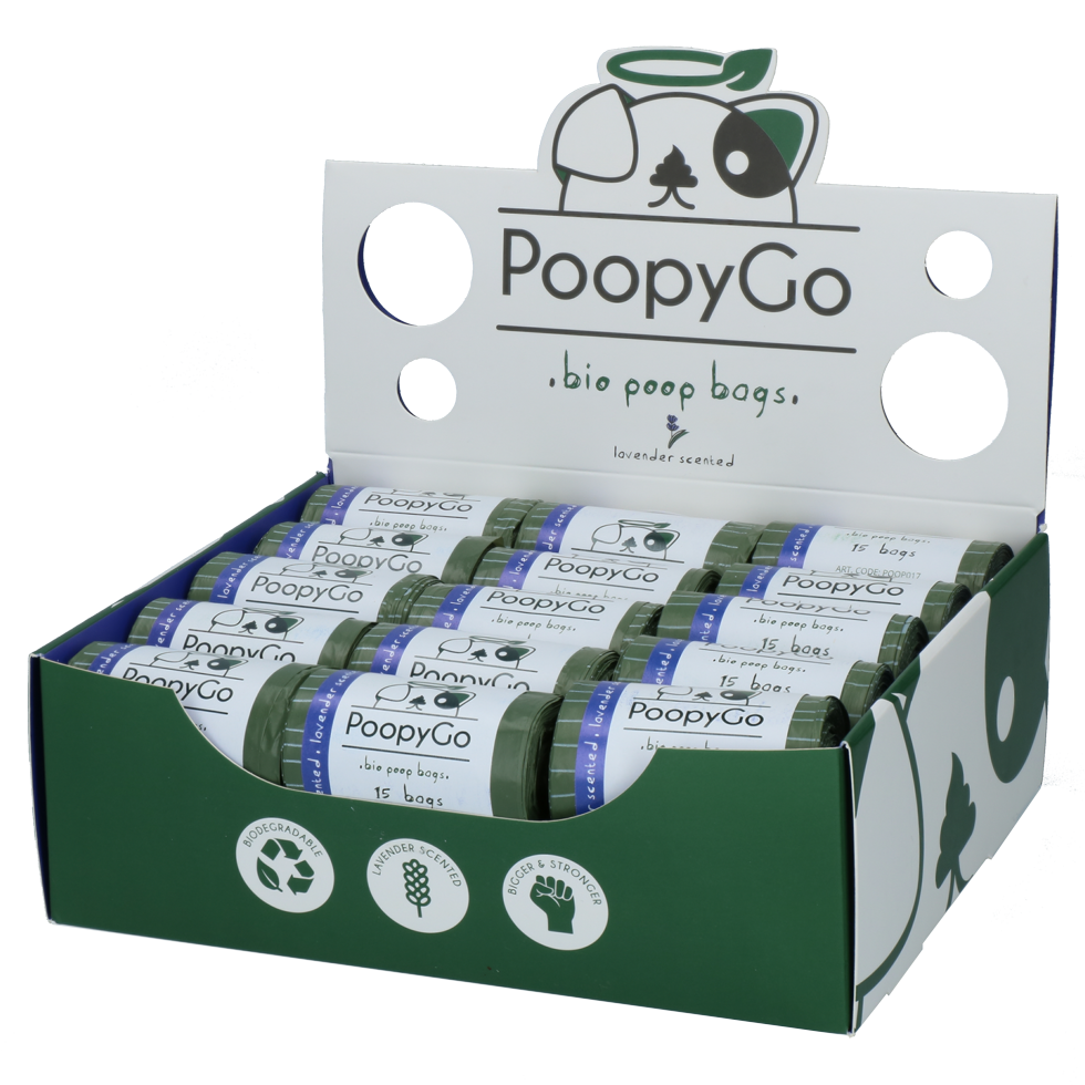 PoopyGo Eco friendly navulling (per rolletje 15 zakjes)